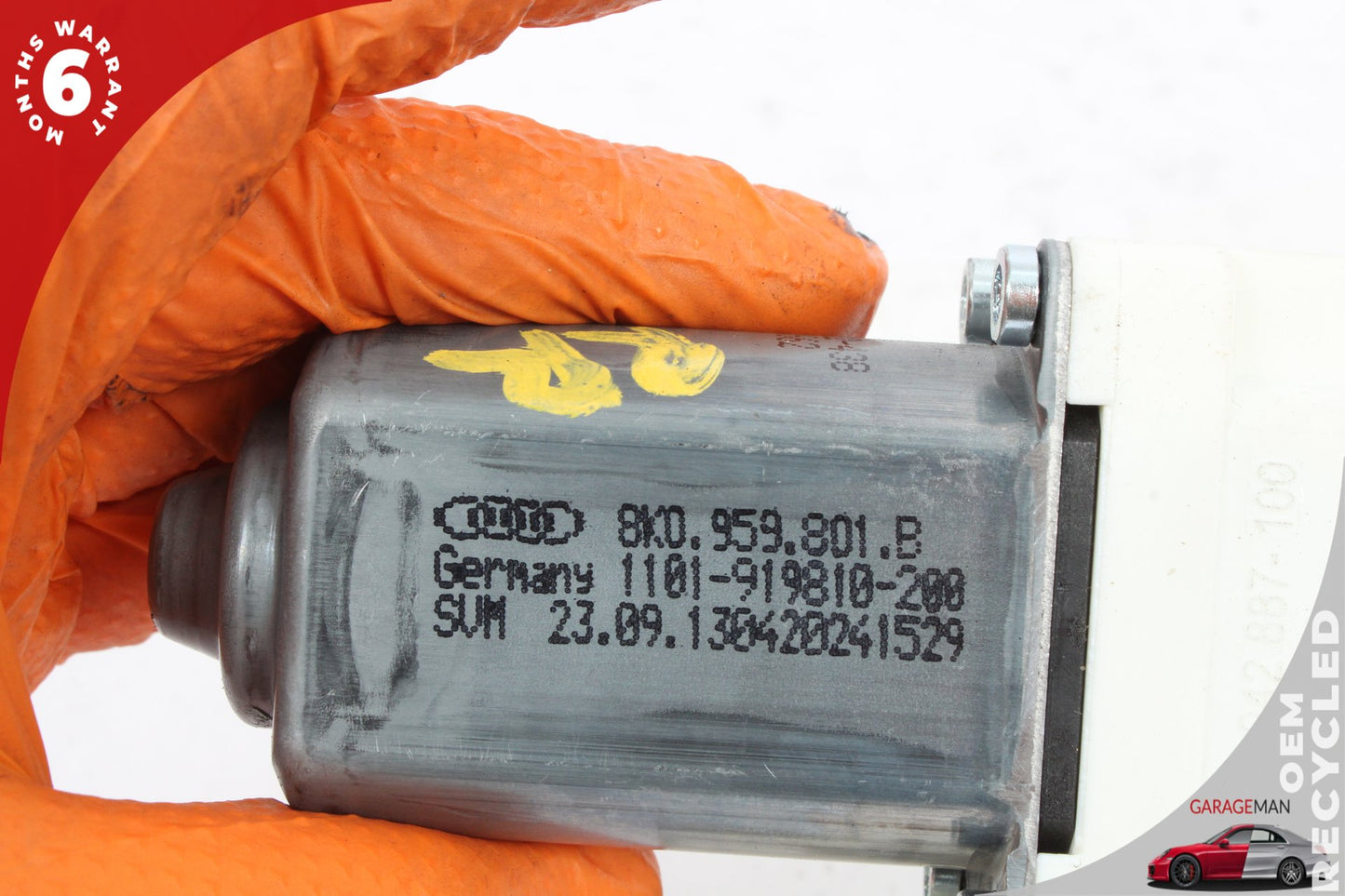2012-2018 Audi A7 Rear Right Side Window Regulator Motor 8K0959801B OEM