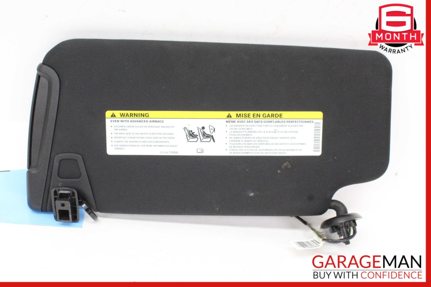2011-2023 Dodge Charger LD Sedan Right Sun Visor 5PJ79DX9AA