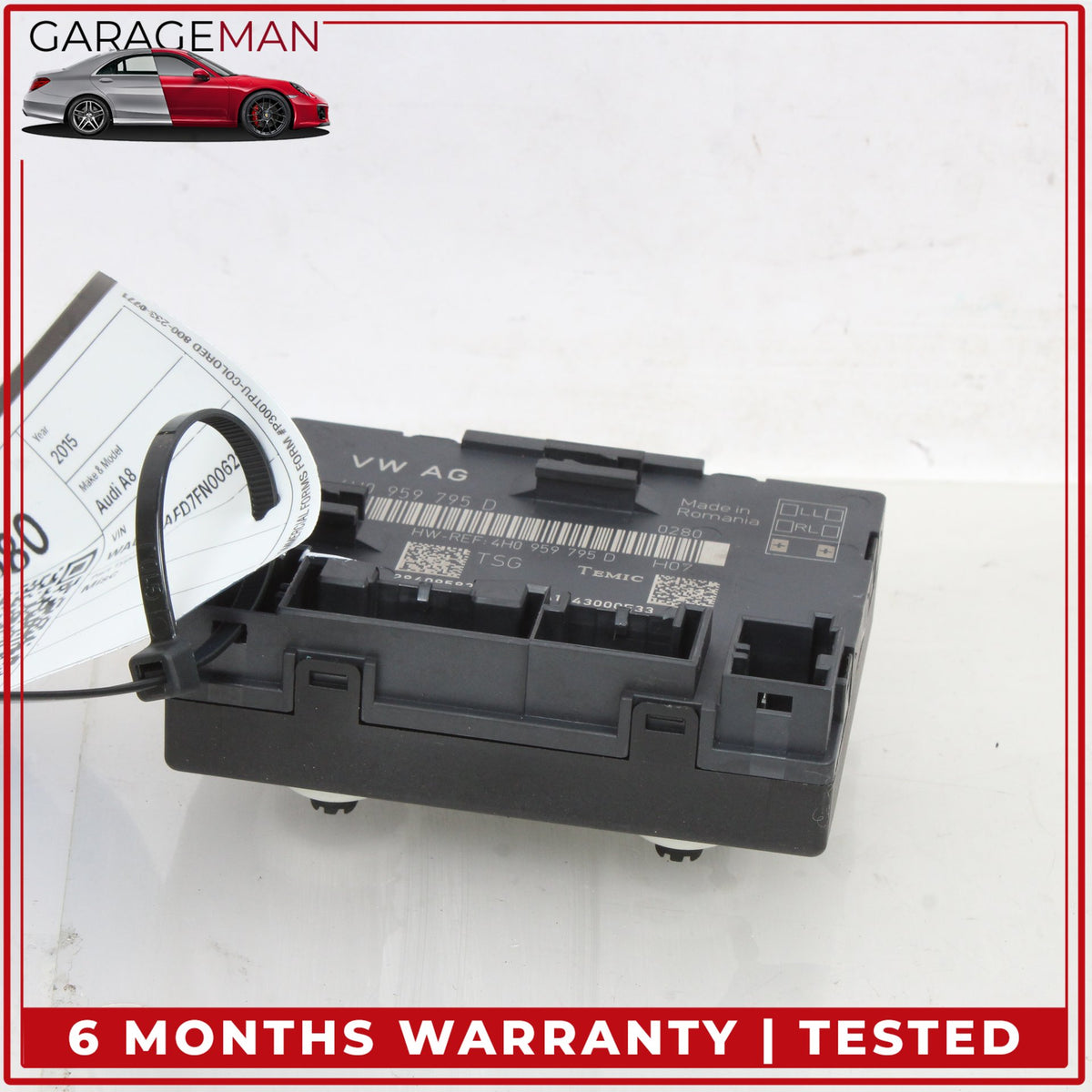 2011-2018 Audi A8 S8 Rear Left or Right Door Control Module Unit 4H0959795D OEM