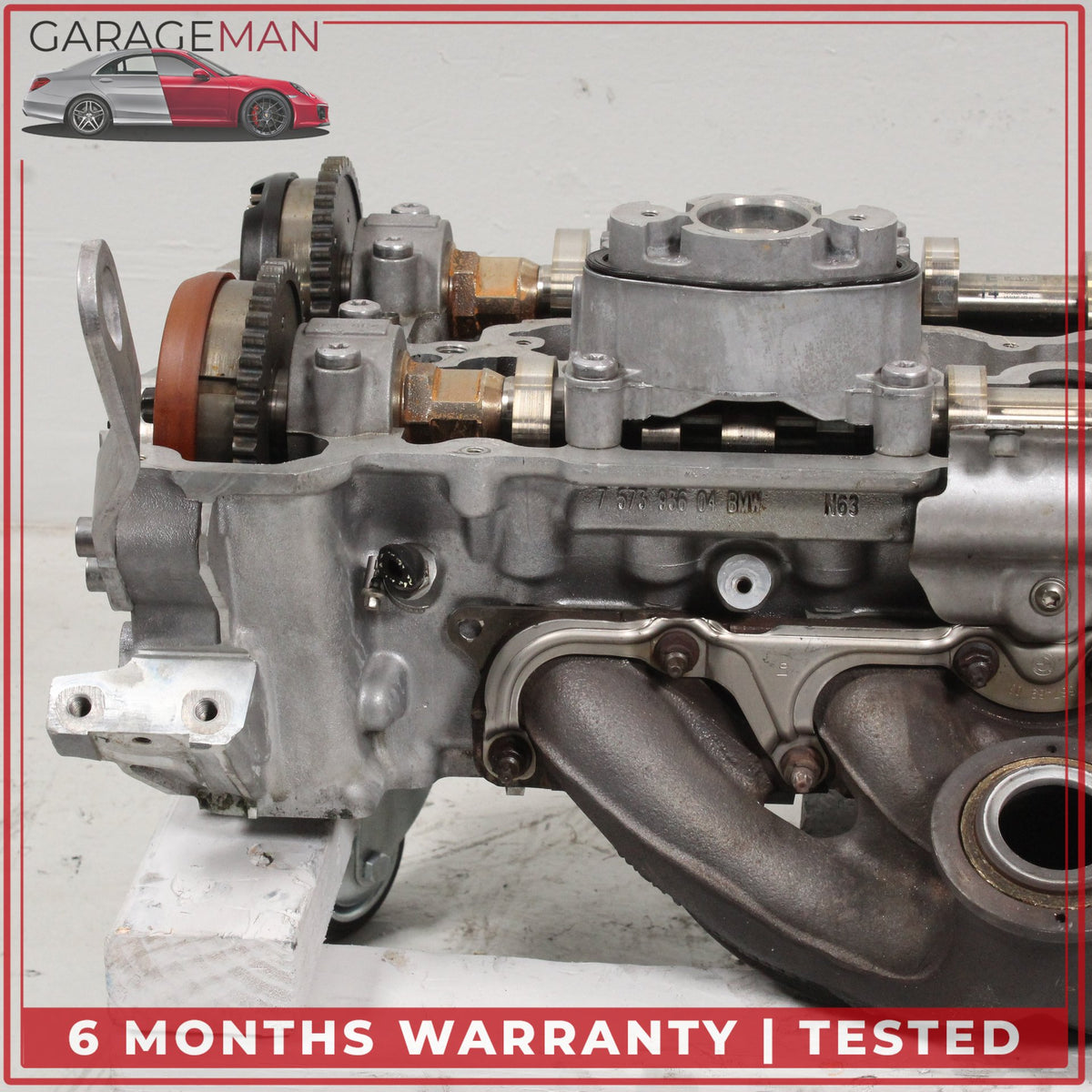 2008-2014 BMW 650i 550i X5 X6 4.4L V8 N63 Right Side Cylinder Head 7573936 OEM