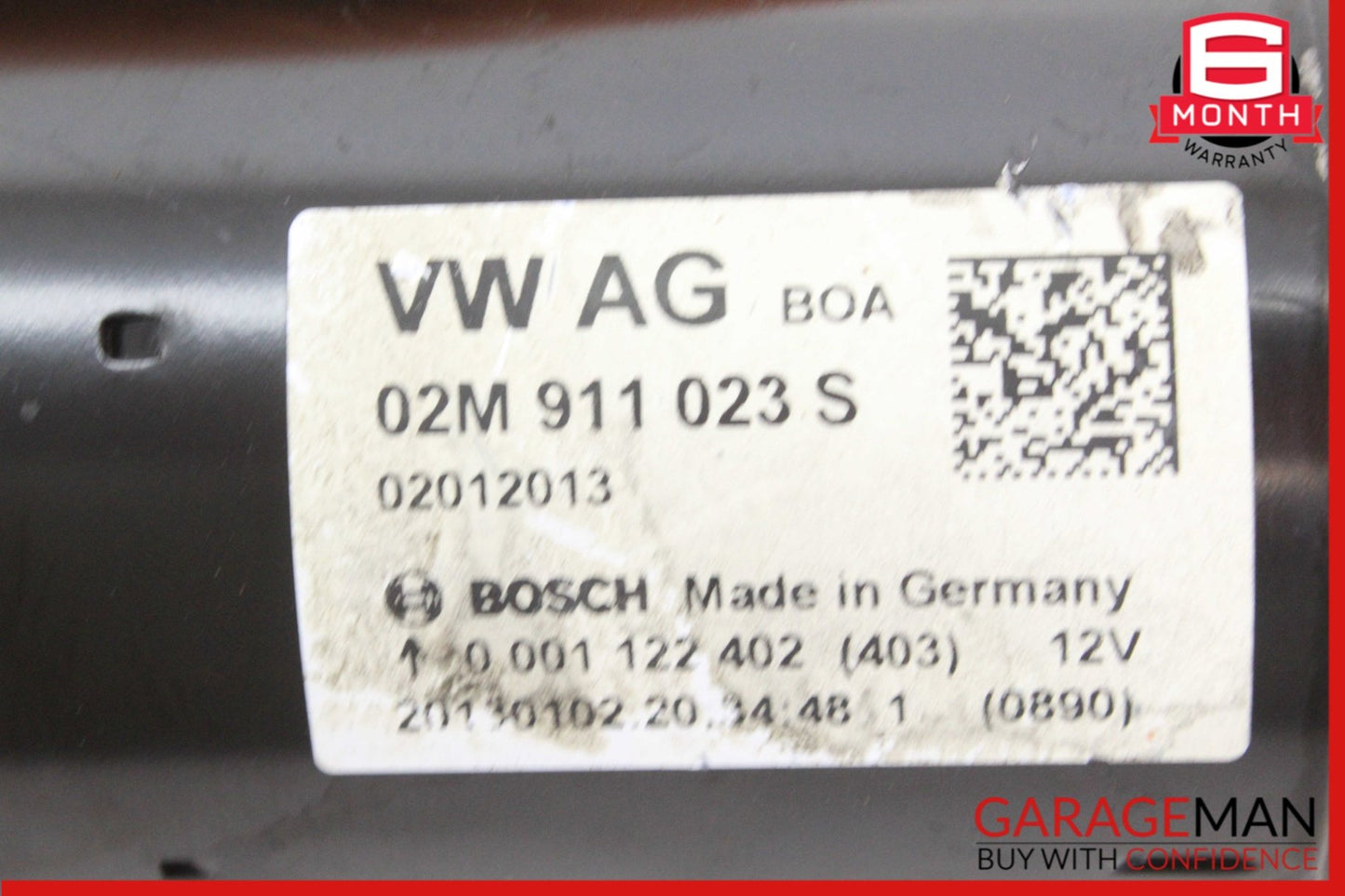 2012-2014 Volkswagen Beetle Starter Motor 02M911023S