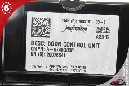 2012-2020 Tesla Model S 85D Front Left Door Control Module 100310100E OEM