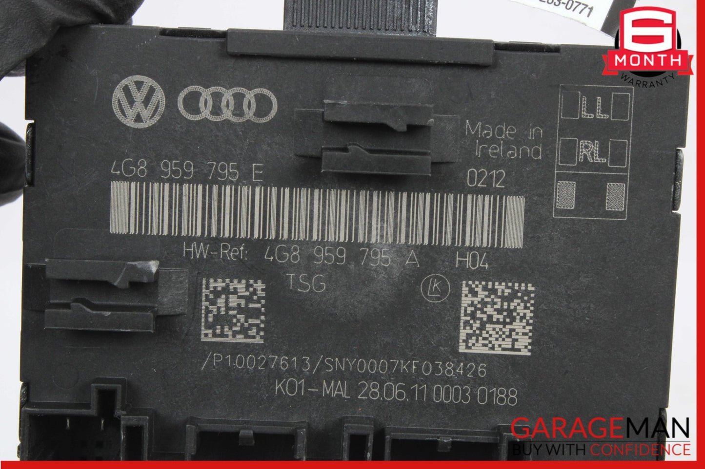 2012-2018 Audi A6 C7 Sedan Rear Right or Left Door Control Module 4G8959795 OEM