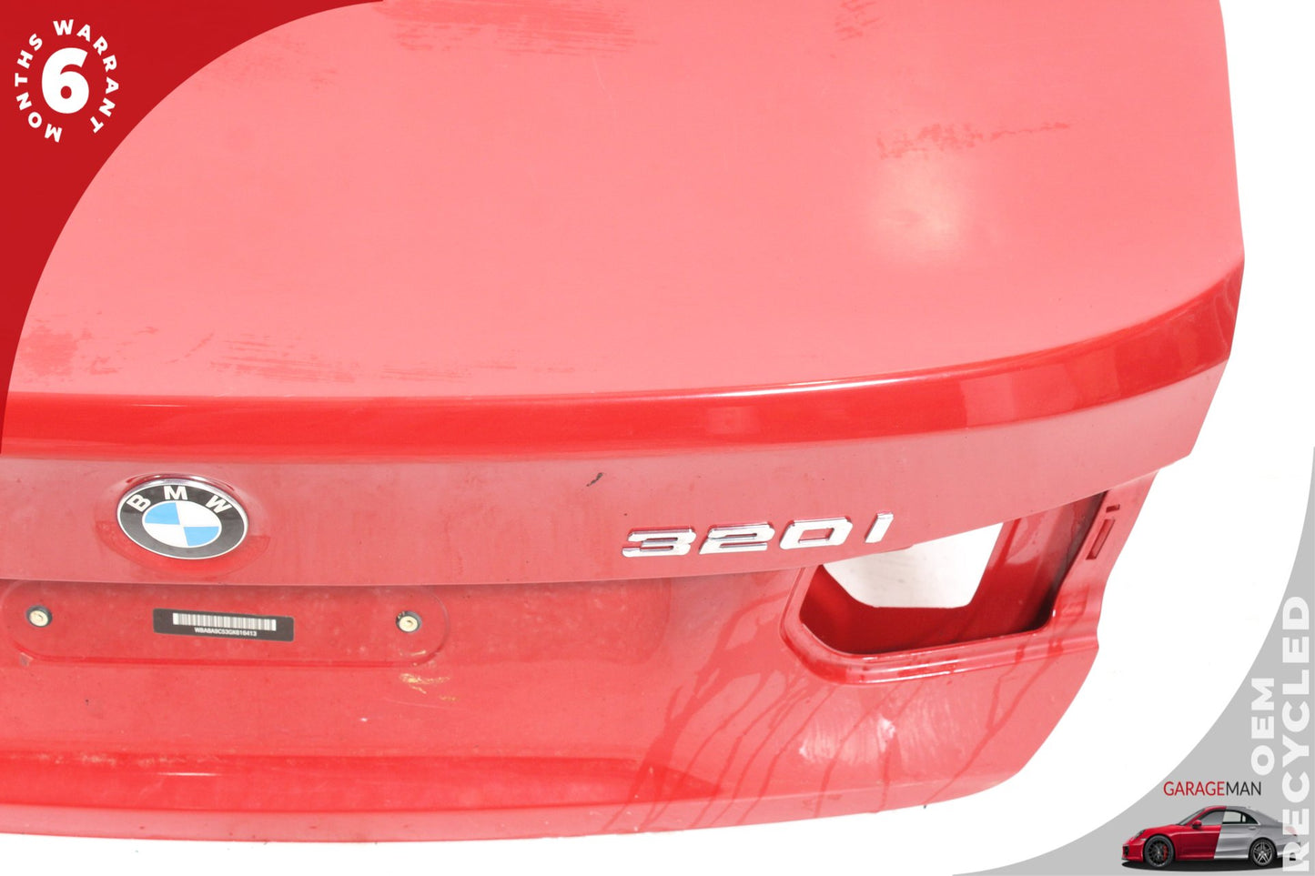 2012-2018 BMW 320i 328i F30 Rear Trunk Lid Shell Panel Assembly Red 7288757 OEM