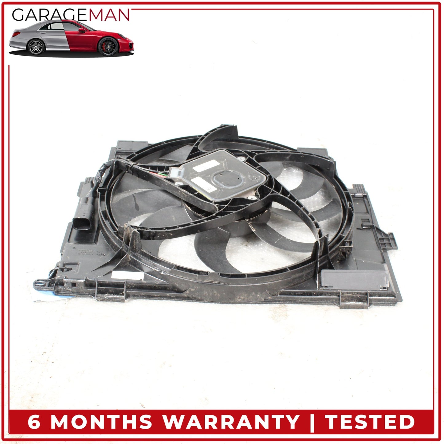 2014-2018 BMW 328d Engine Radiator Cooling Fan Motor Assembly 7640512