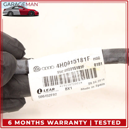 2011-2018 Audi A8 S8 Negative Battery Wire Wiring Cable w/ Sensor 4H0915181F OEM