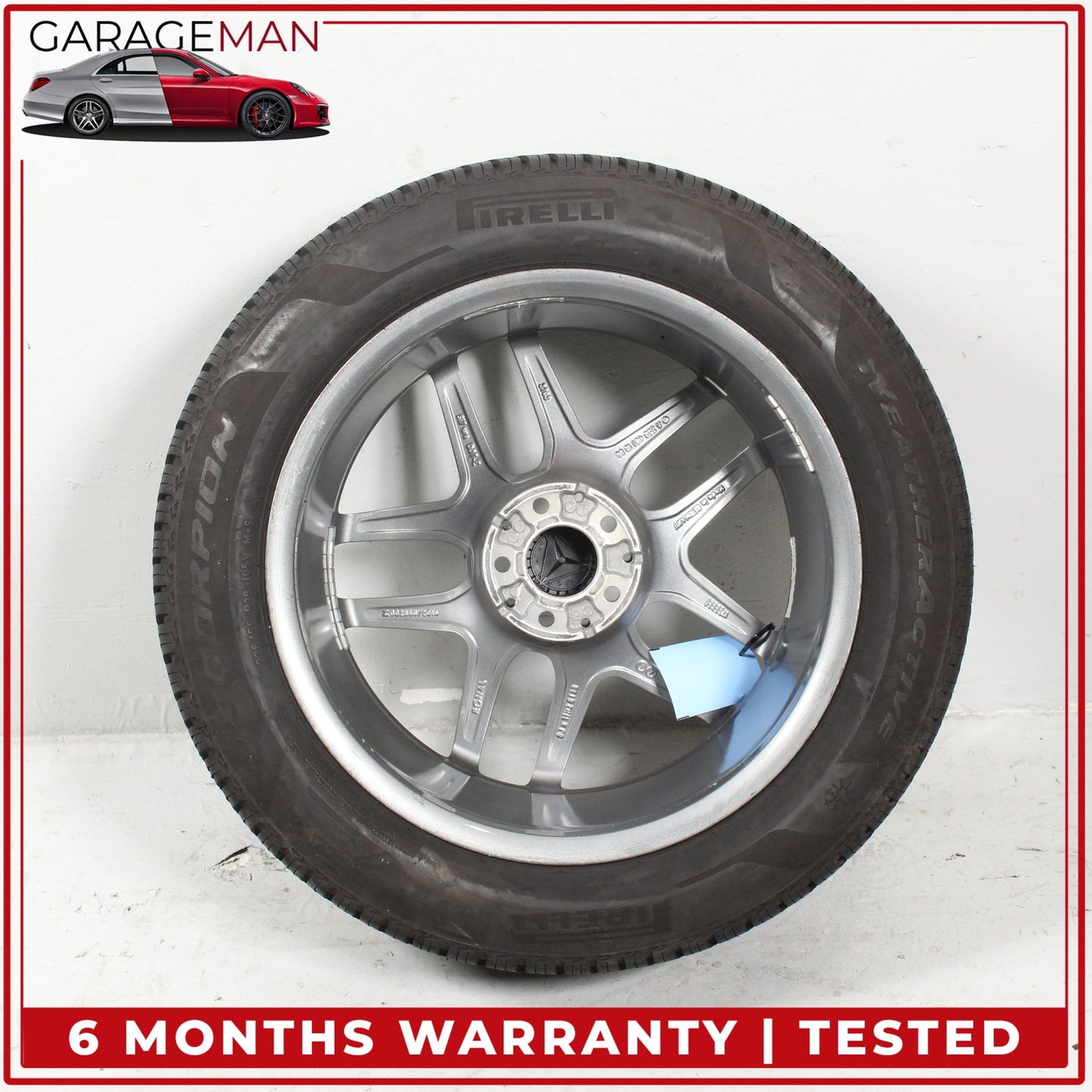 2016-2023 Mercedes X253 GLC300 Wheel Rim w/ Pirelli Tire 8JX19H2 ET38 OEM