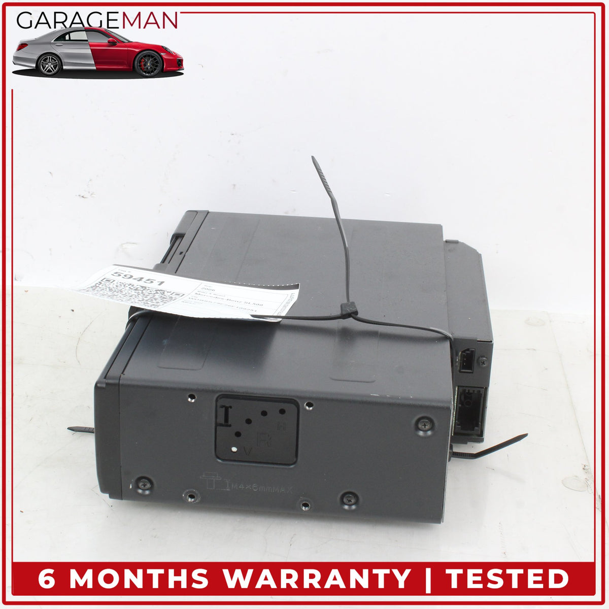 2005-2009 Mercedes R230 SL500 CLK500 CD Changer 6 Disk Player 2038703389 OEM