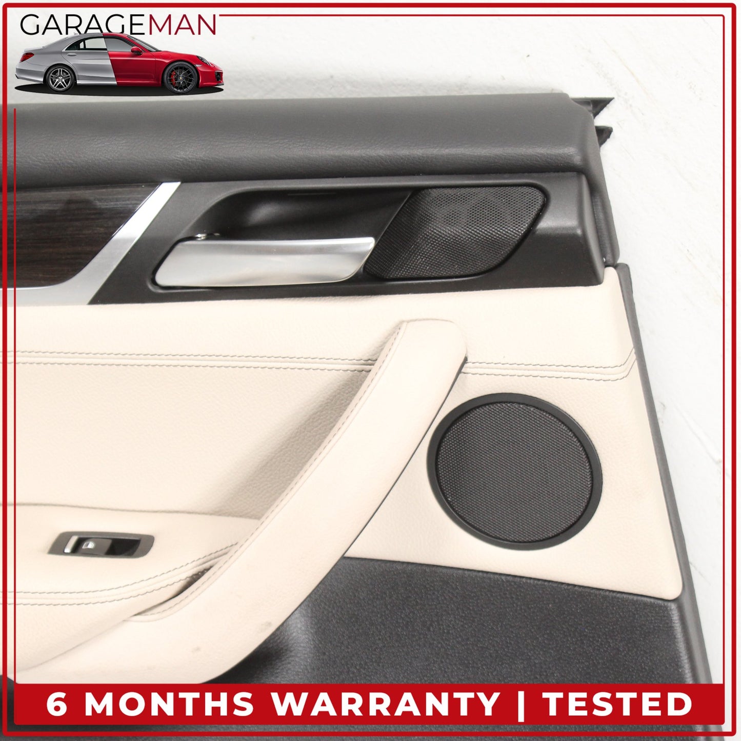 2011-2017 BMW X3 F25 Rear Left Driver Side Interior Door Trim Panel Beige OEM