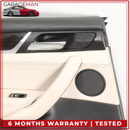 2011-2017 BMW X3 F25 Rear Left Driver Side Interior Door Trim Panel Beige OEM