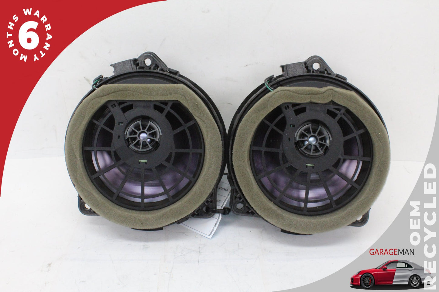 2001-2009 Mercedes W209 CLK350 Rear Left and Right Side Door Speaker Set OEM