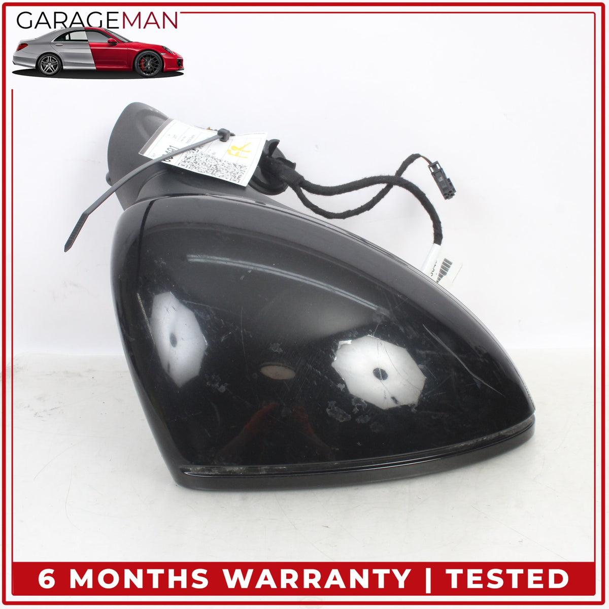 2015-2018 Porsche Cayenne 958 Right Door Rear View Mirror w/ Blind Spot OEM