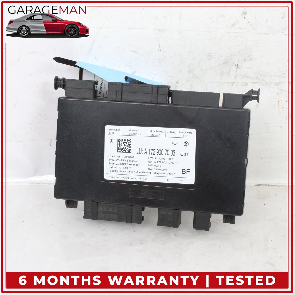 2008-2020 Mercedes W212 E400 Front Right Side Seat Control Module 1729007003 OEM