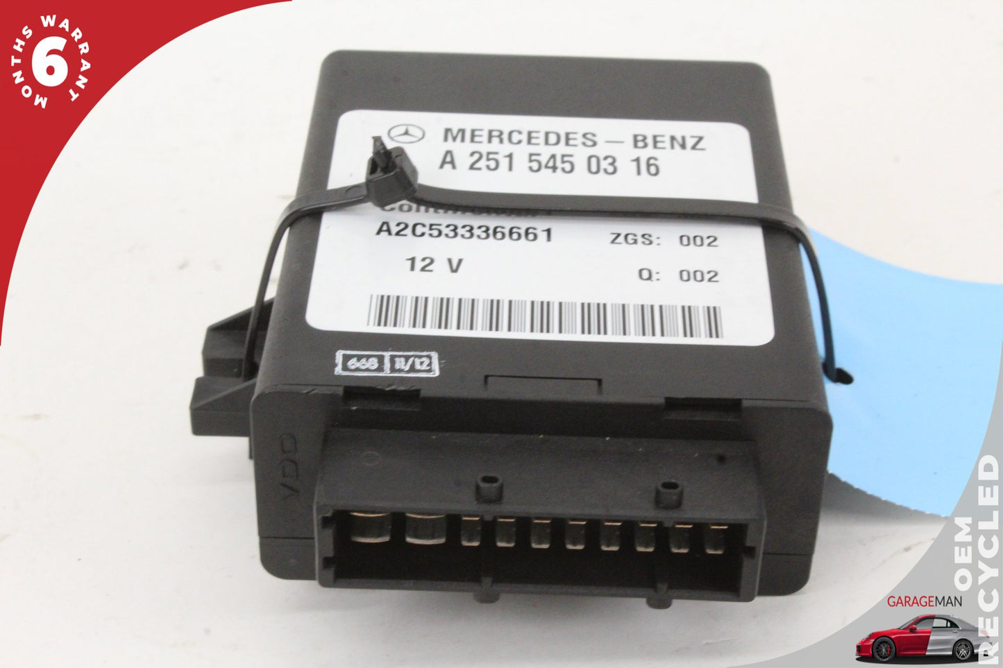 06-13 Mercedes R350 W251 Airmatic Air Suspension Control Module 2515450316