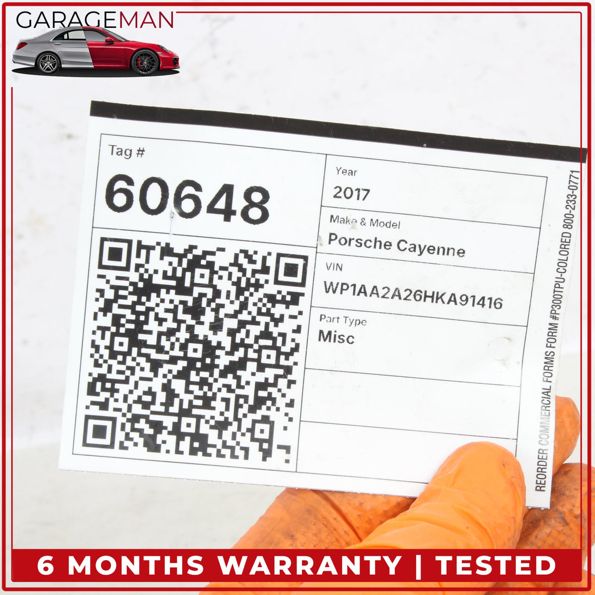 2011-2018 Porsche Cayenne 958 Rear Left or Right Suspension Height Level Sensor
