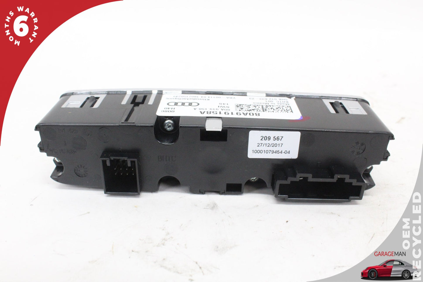 2018-2024 Audi Q5 Rear Seat A/C Heater Climate Control Switch 80A919158A OEM