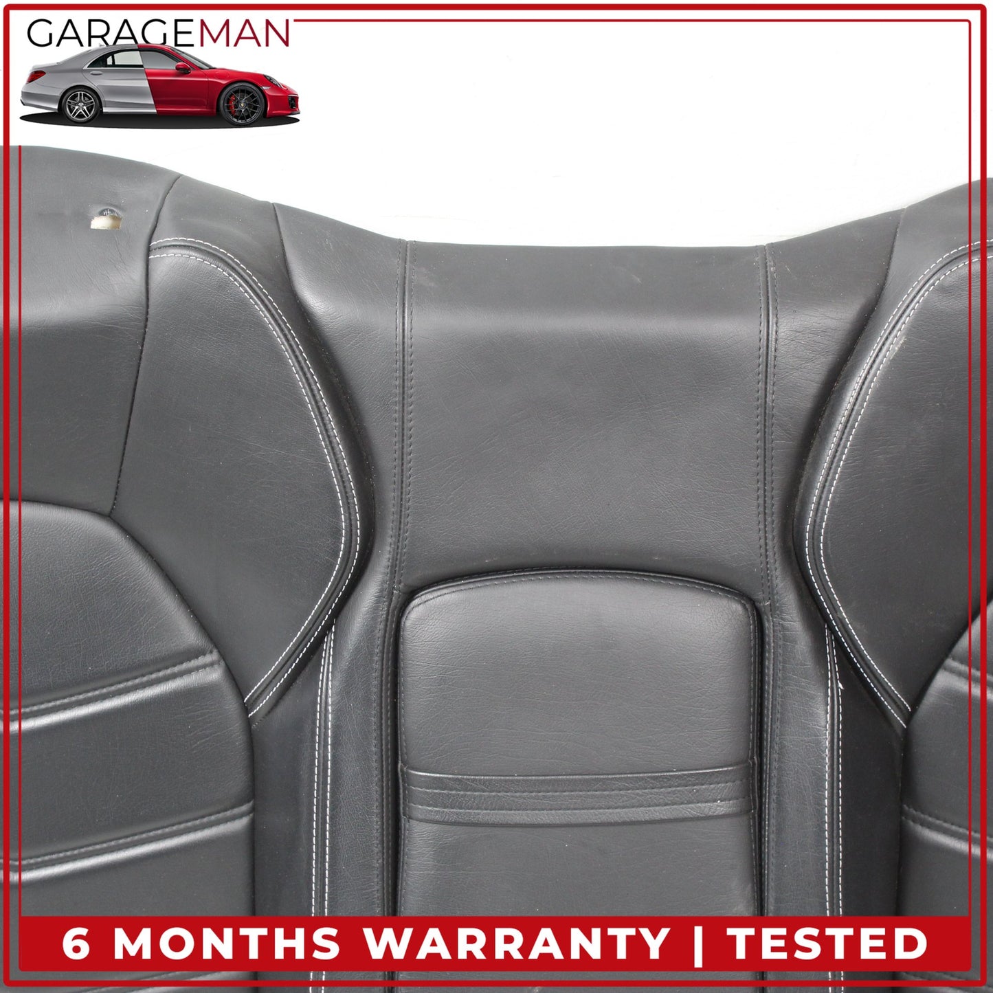 2013-2018 Maserati GranTurismo M145 Coupe Rear Top Upper Bench Seat Black OEM