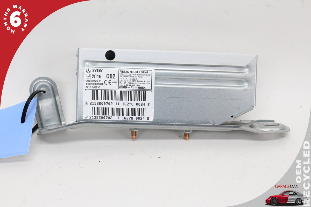 2017-2019 Mercedes-Benz E400 W213 Wagon Rear Left Side Quarter Airbag 2138600702