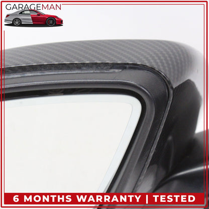 2015-2016 Mercedes W205 C300 Left Rear View Mirror w/ Blind Spot Carbon Fiber