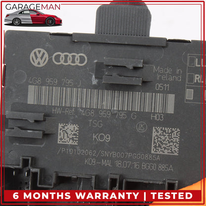 2012-2018 Audi A6 A7 Rear Left or Right Side Door Control Module 4G8959795J OEM