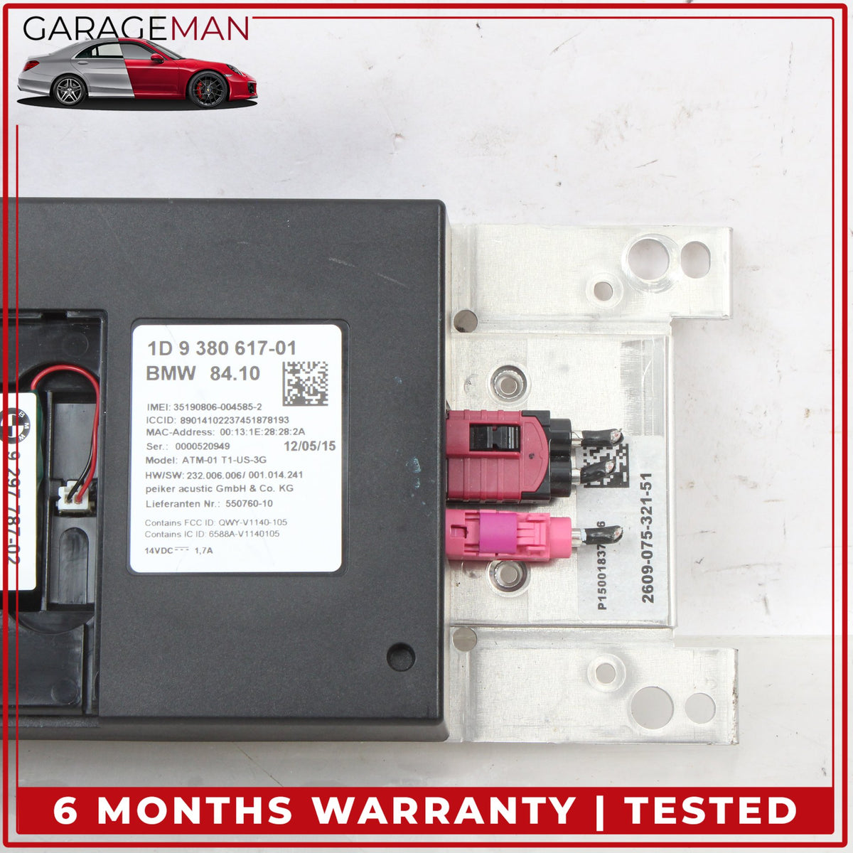 2014-2021 BMW M235i F22 Bluetooth Communication Telematics Control Module OEM