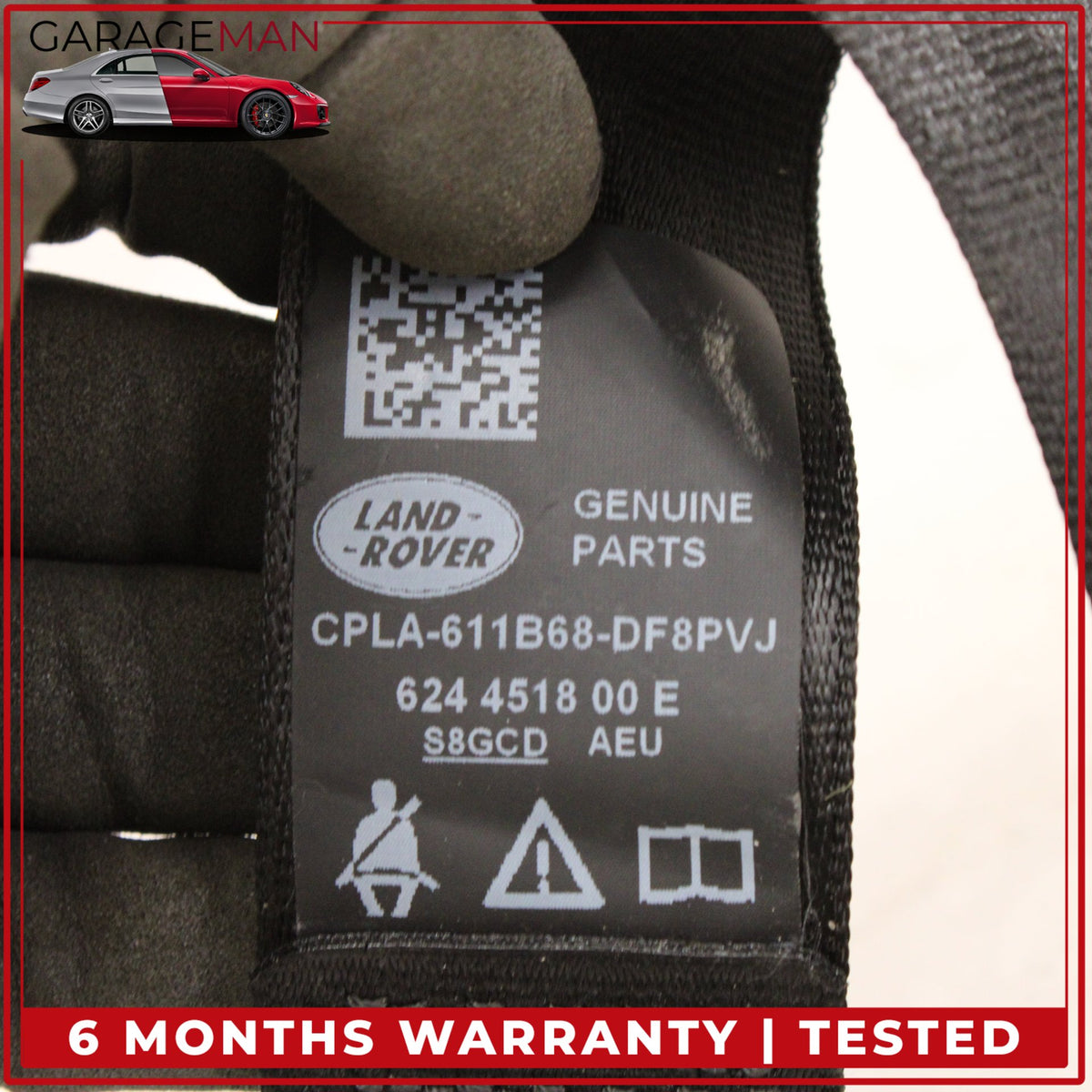 2013-2017 LR Range Rover Sport L494 Rear Left or Right Side Seat Belt Black OEM