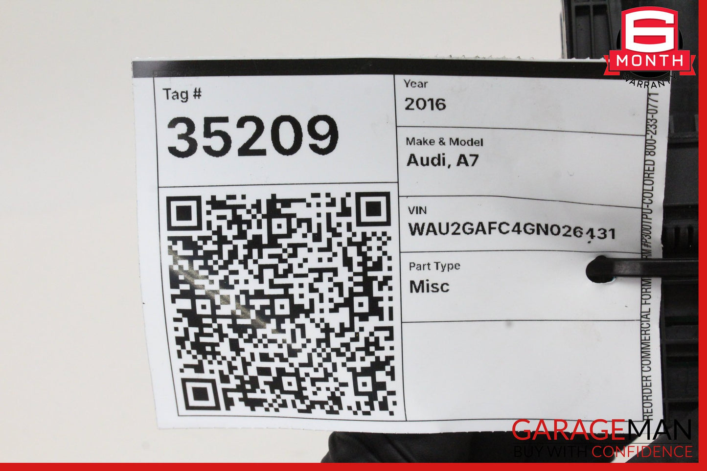 2012-2018 Audi A7 Front Left Side Master Window Control Switch 4G0959851 OEM