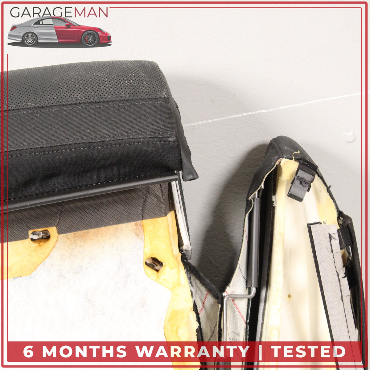 2011-2018 Audi A8 Front Left Driver Side Lower Bottom Seat Cushion Black OEM