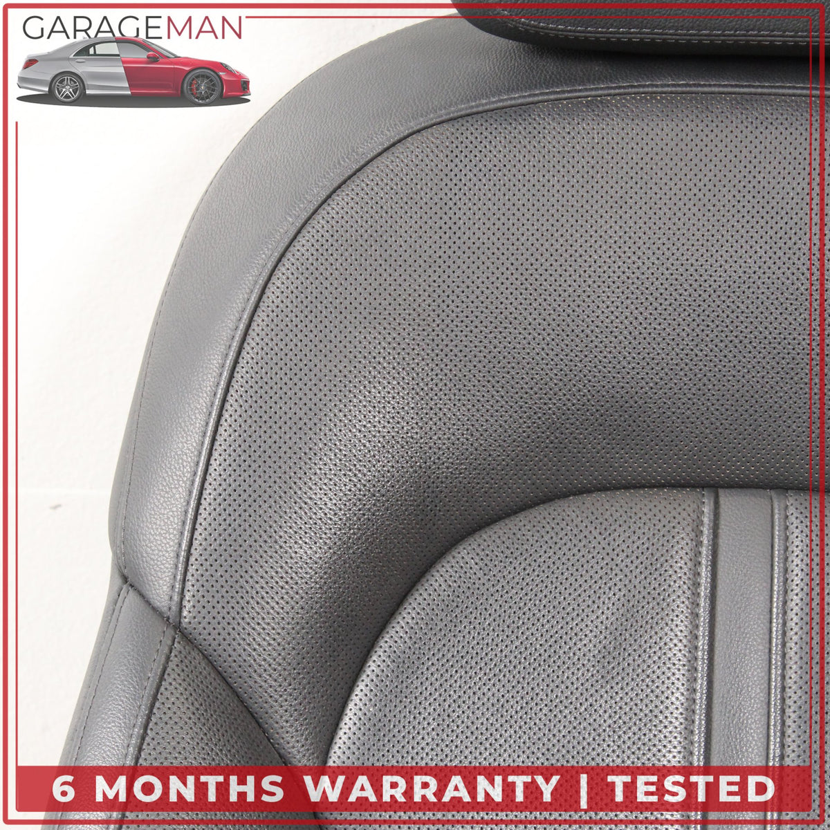 2011-2018 Audi A8 Front Right Passenger Side Upper Seat Cushion w/ Head Rest OEM