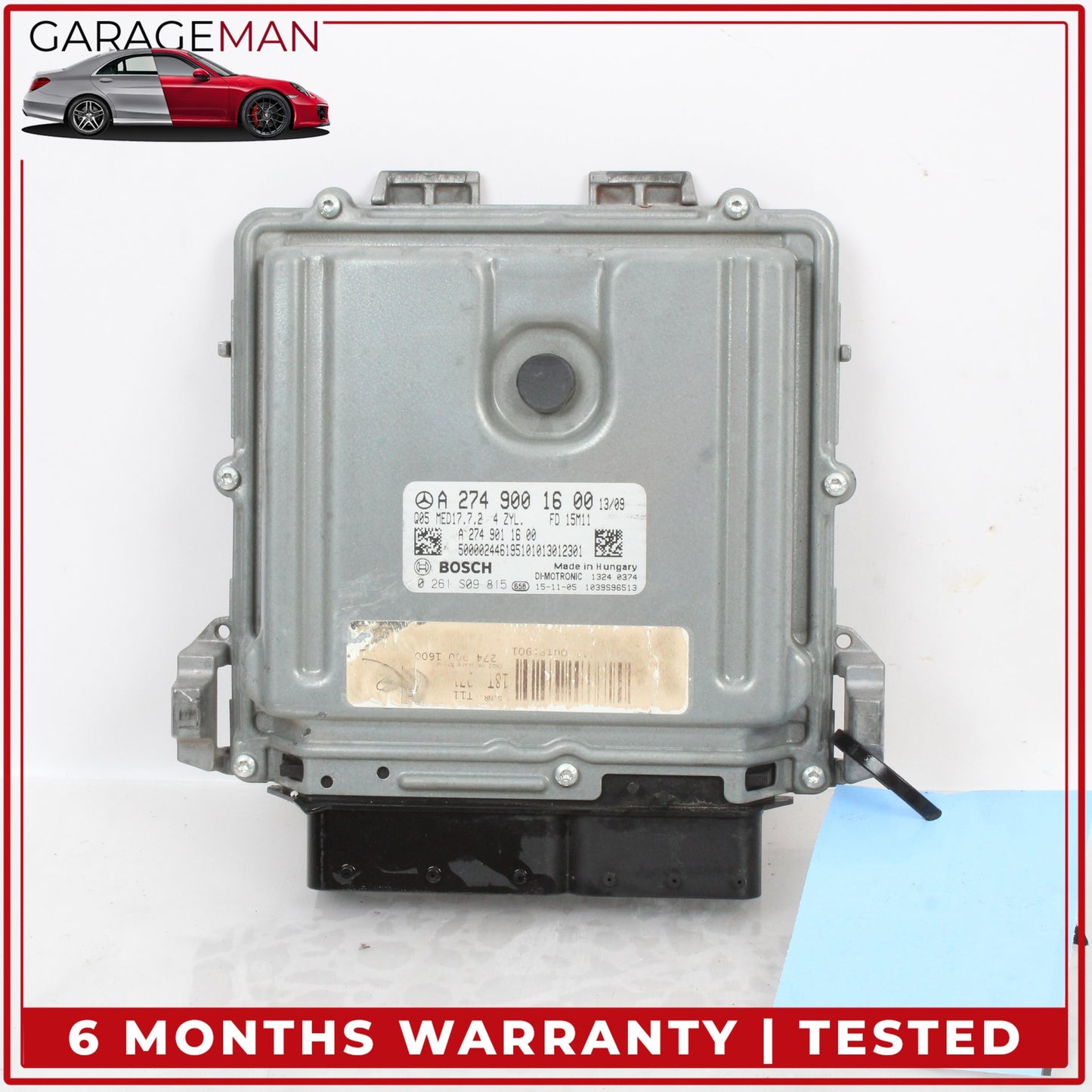 2015-2019 Mercedes W205 C300 M274 Engine Control Module Unit ECU 2749001600 OEM