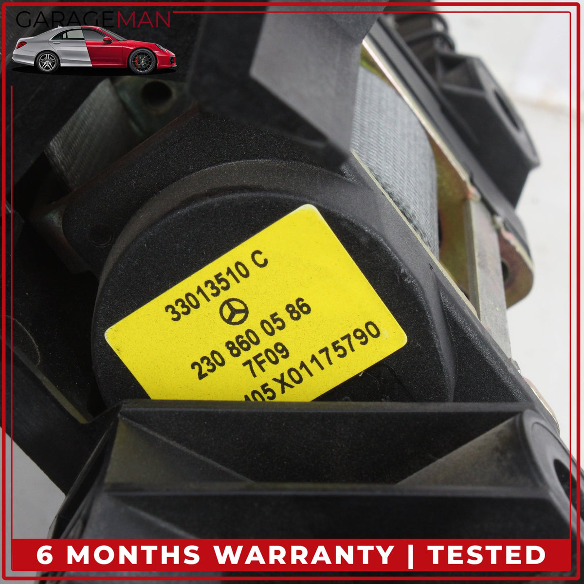 2003-2008 Mercedes R230 SL500 Rear Left Seatbelt Retractor Luggage w/ Speaker