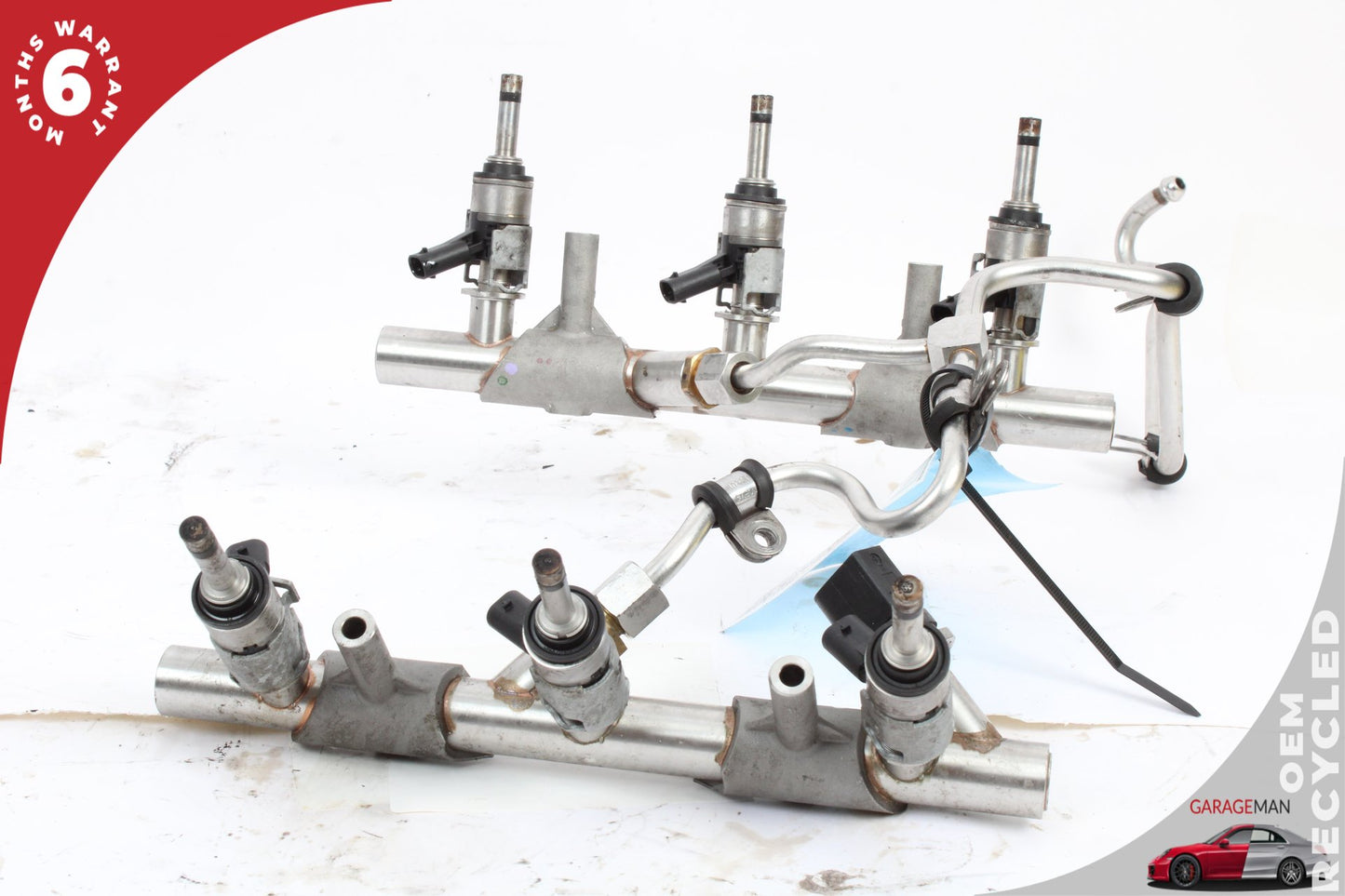 2015-2019 Audi A7 A6 A8 S4 Q7 3.0L Fuel Rail Line w/ Injectors 06E130089AF OEM
