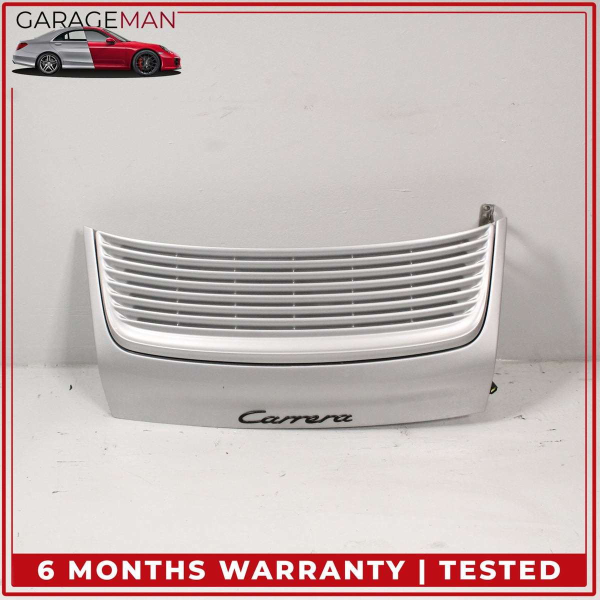 1999-2004 Porsche 911 Carrera 996 Engine Lid Cover w/ Spoiler Lift Silver OEM