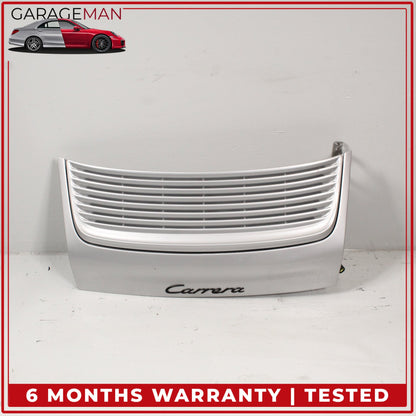 1999-2004 Porsche 911 Carrera 996 Engine Lid Cover w/ Spoiler Lift Silver OEM