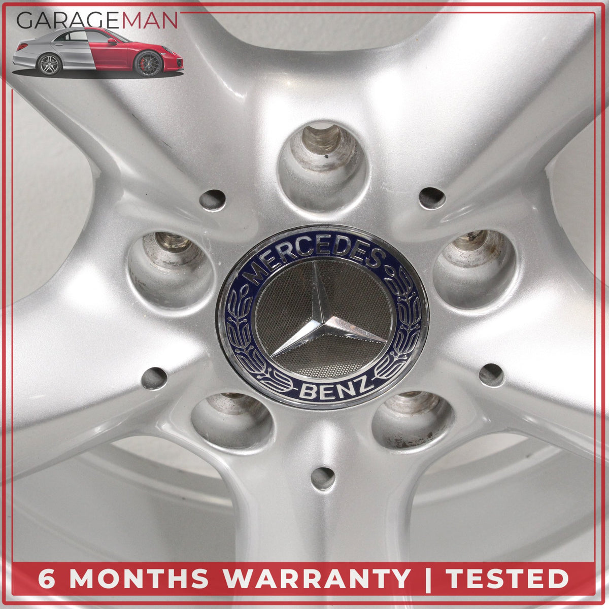 2001-2004 Mercedes R170 SLK320 Front Side Wheel Rim 7JX16H2 ET37 1704010702 OEM