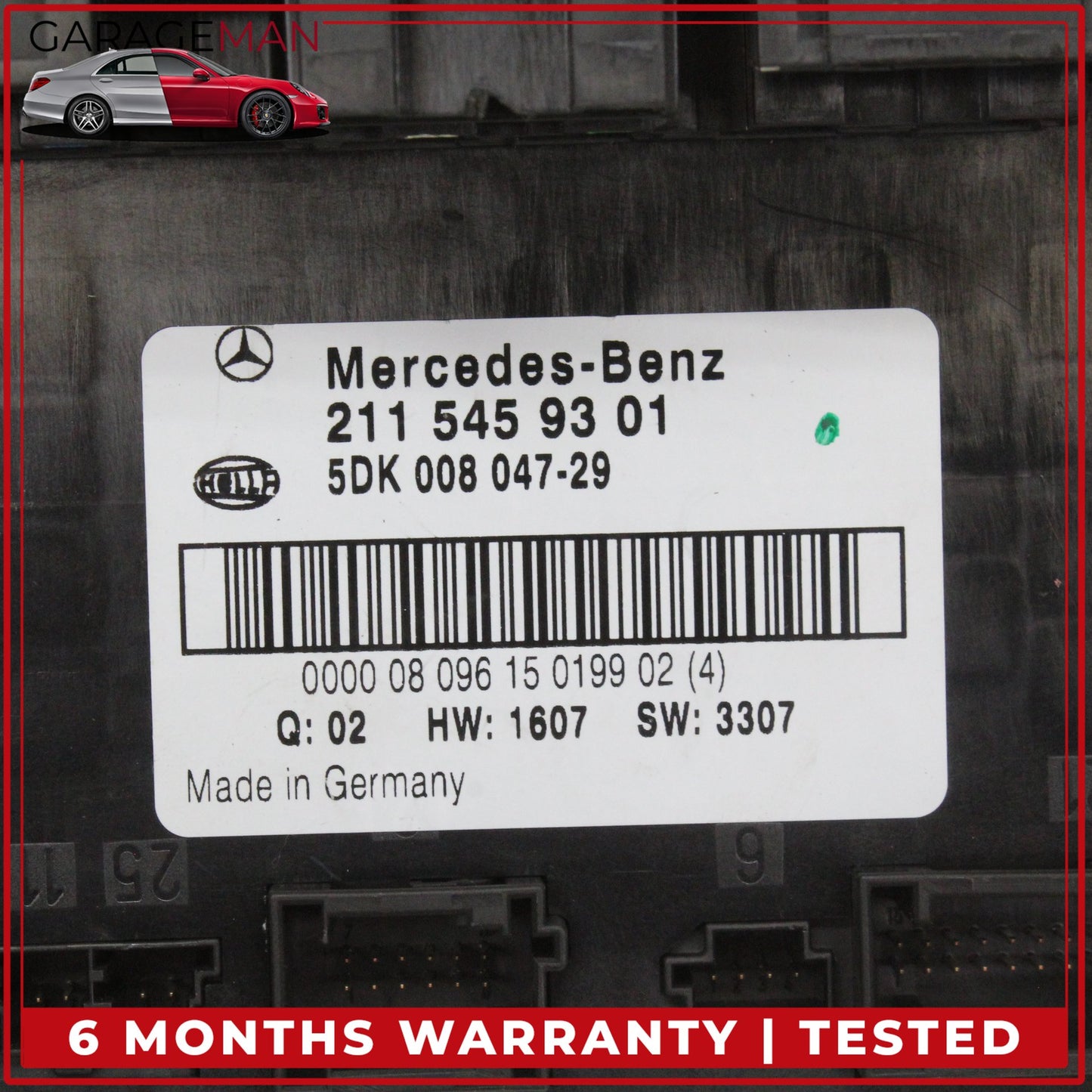 2003-2011 Mercedes W219 CLS550 Rear Trunk Relay Fuse Box Module 2115459301 OEM