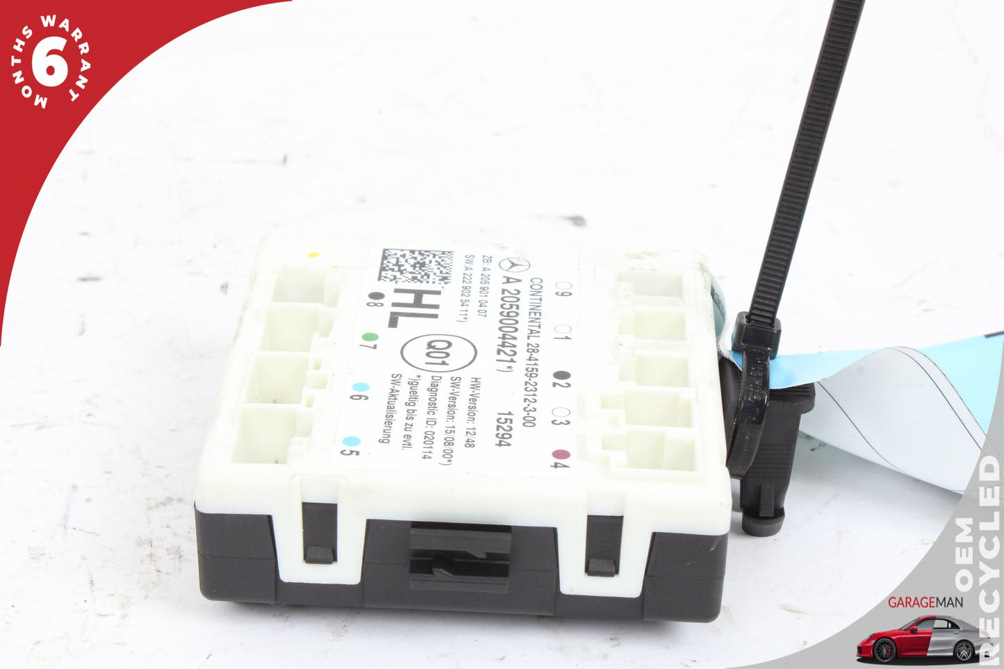 16-19 Mercedes-Benz C300 W205 Rear Left Door Control Module 2059010407 OEM