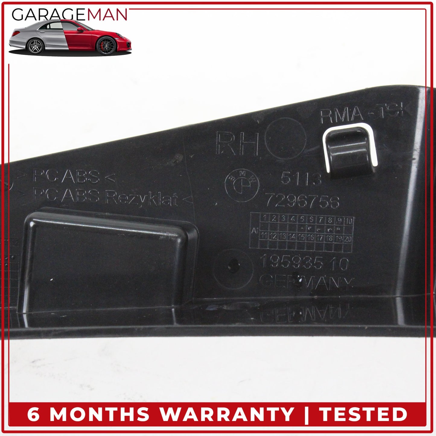 2014-2021 BMW i3 I01 Rear Right Passenger Side Quarter Panel Bracket 7296756 OEM