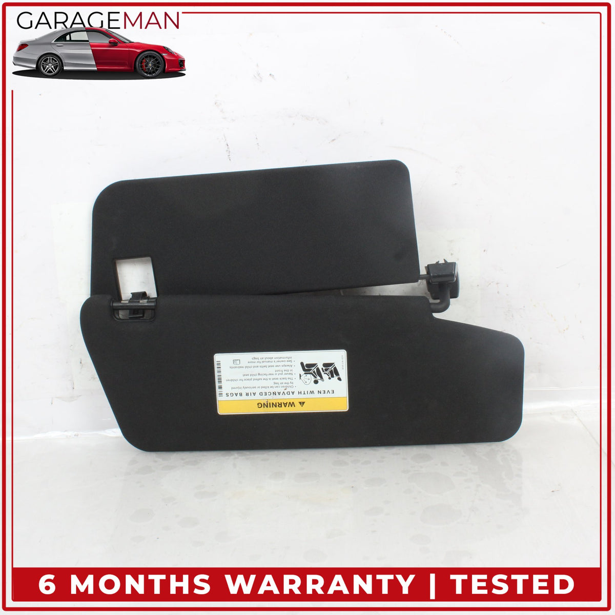 2010-2016 Mercedes W212 E350 Front Left and Right Side Sun Visor Set Black OEM