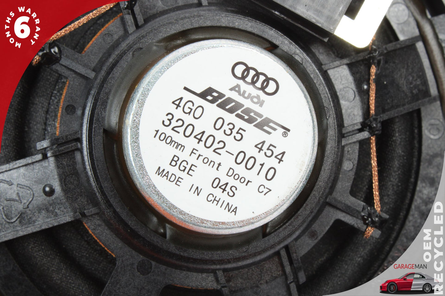 2012-2018 Audi A7 Front Left and Right Side Mid Range Door Speaker 4G0035454