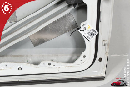 11-18 Porsche Cayenne 92A Front Left Driver Door Shell White 95853101100