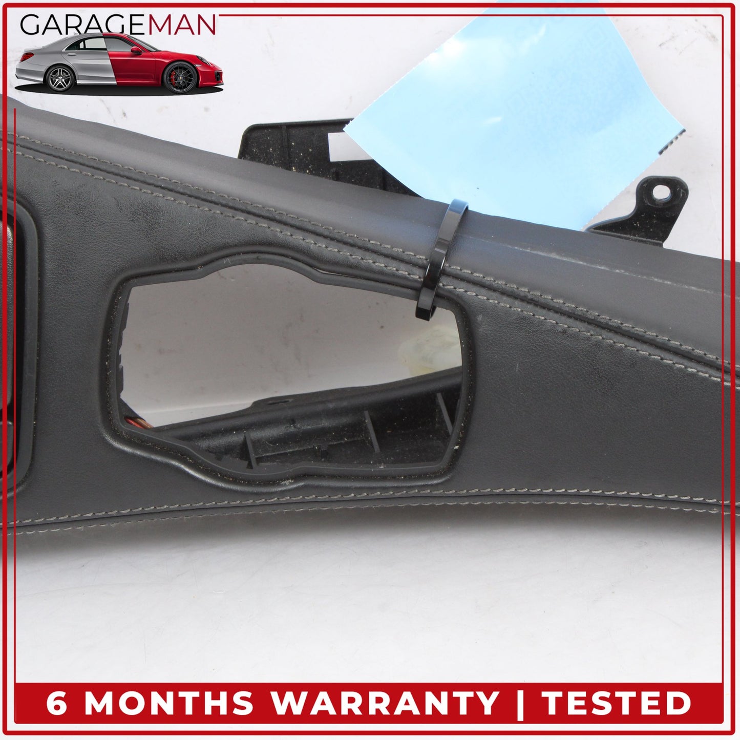 2012-2019 BMW 650i Center Console Trim Cover w/ Ashtray Black Nappa Leather OEM