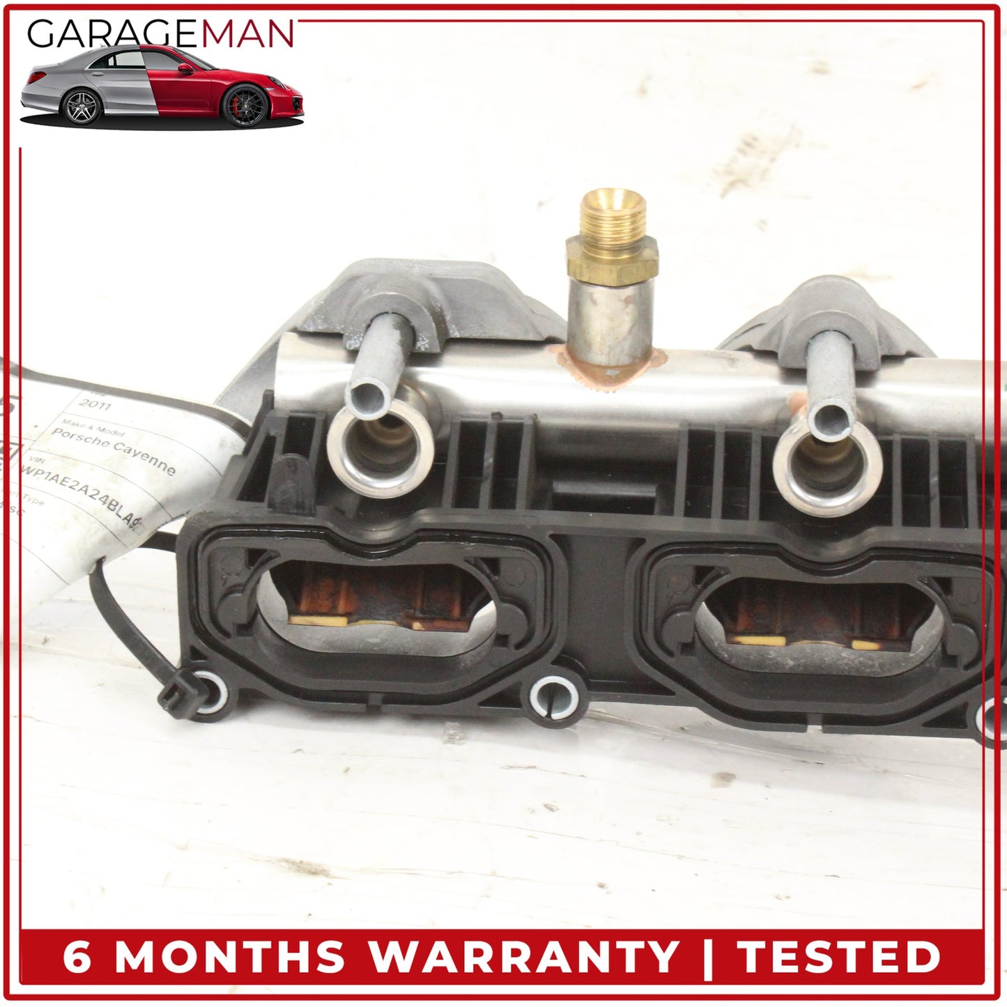 2011-2018 Porsche Cayenne 958 Audi Q7 Left Lower Intake Manifold w/ Bracket OEM