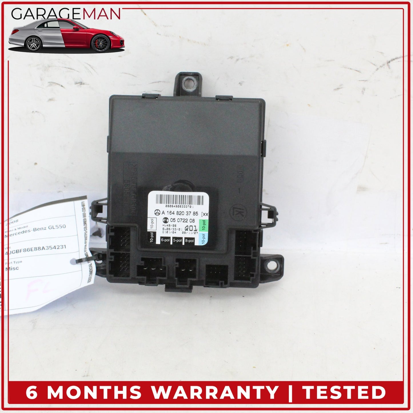 2006-2013 Mercedes X164 GL550 Front Left Door Control Module Unit 1648203785 OEM