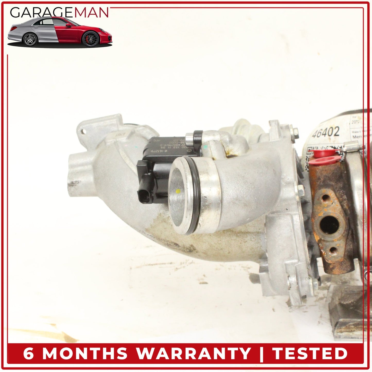 2014-2020 Mercedes W213 E400 M276 Left Turbocharger Turbo Charger Manifold OEM