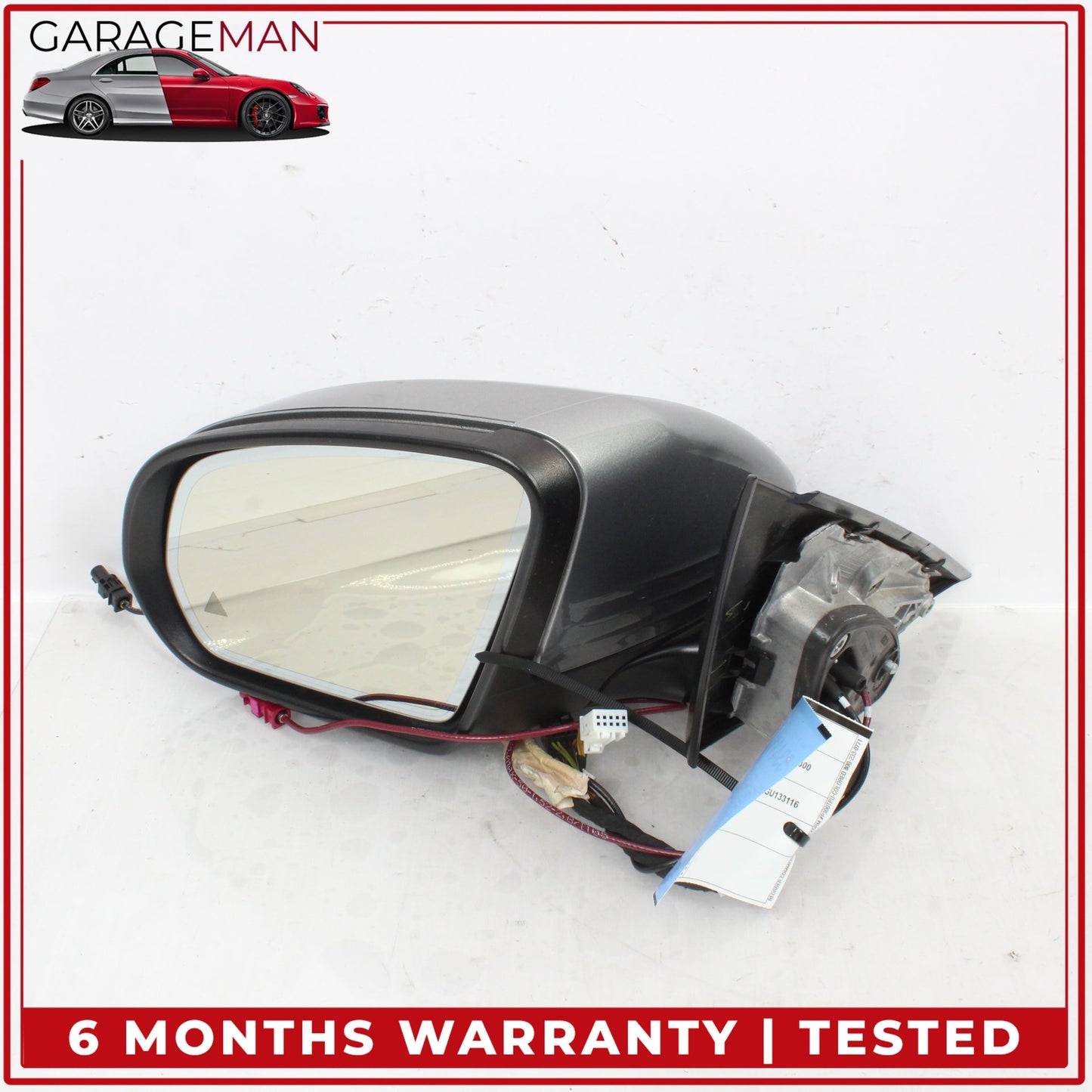 2015-2016 Mercedes W205 C300 Front Left Door Rear View Mirror w/ Blind Spot OEM