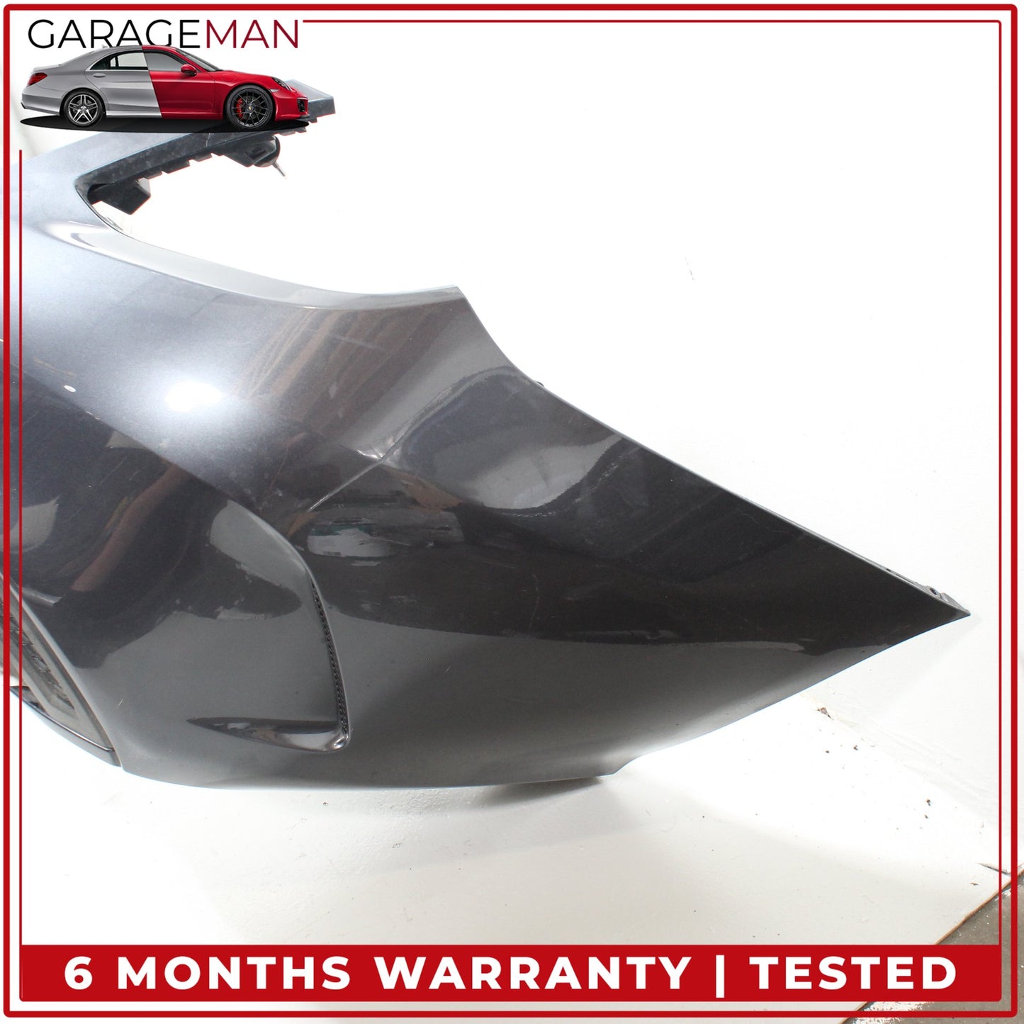 2015-2018 Mercedes W205 C300 Sedan Sport Rear Bumper Cover Assembly Gray OEM