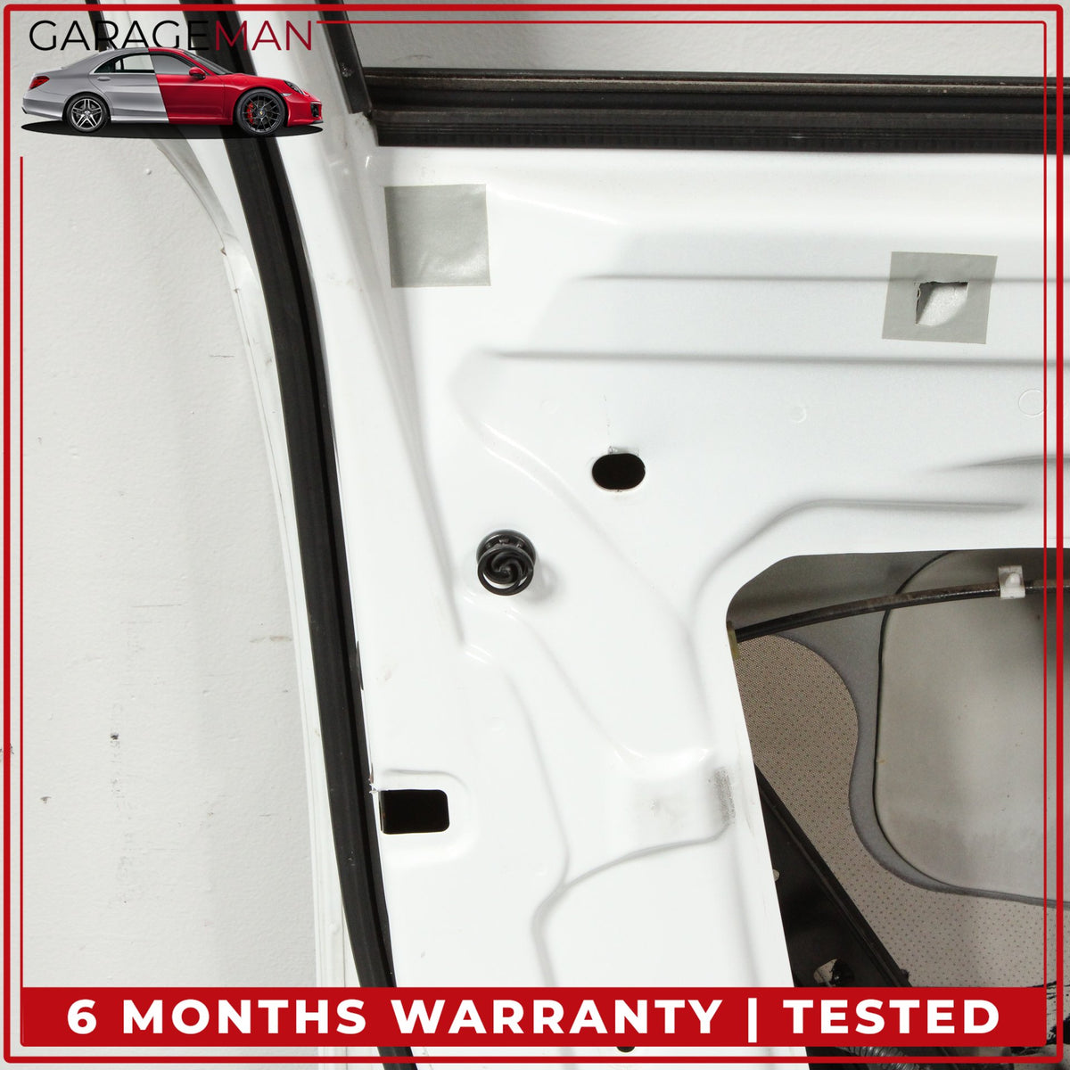 2007-2015 Audi Q7 Front Left Driver Side Door Shell Glacier White Metallic OEM