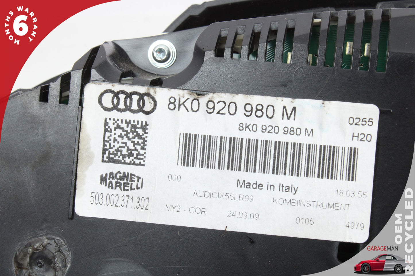 2009-2012 Audi A4 Speedometer Instrument Cluster 8K0920980M