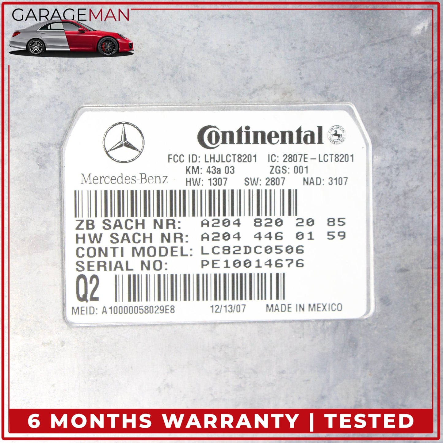 2003-2009 Mercedes-Benz CLK350 W209 Coupe Voice Communication Control Module 2048202085 OEM